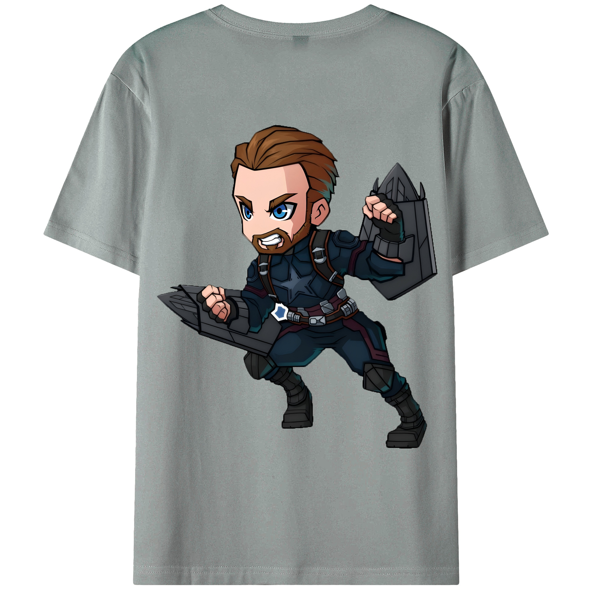 （画像用） アベンジャーズ The Avengers 綿100％ メンズ半袖Tシャツ（バックプリント） 通気性